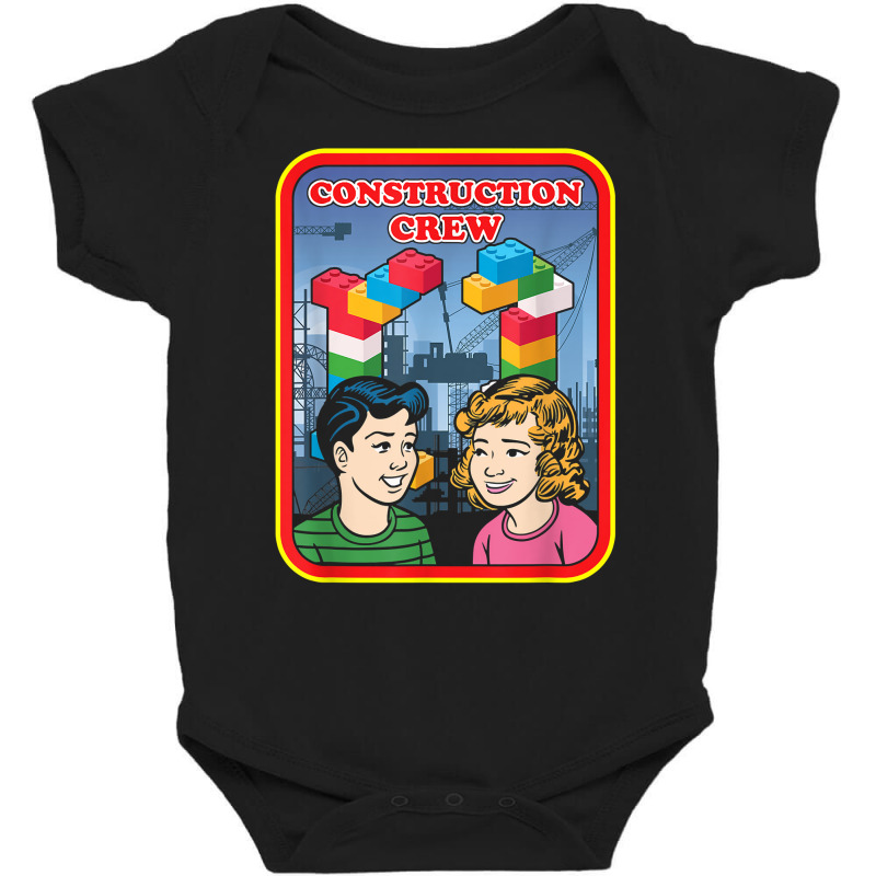 Construction Crew Master Builder Engineer Building Blocks T Shirt Baby Bodysuit | Artistshot