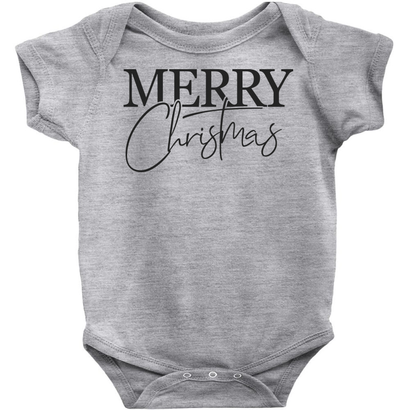 Merry Christmas Baby Bodysuit by Chiks | Artistshot