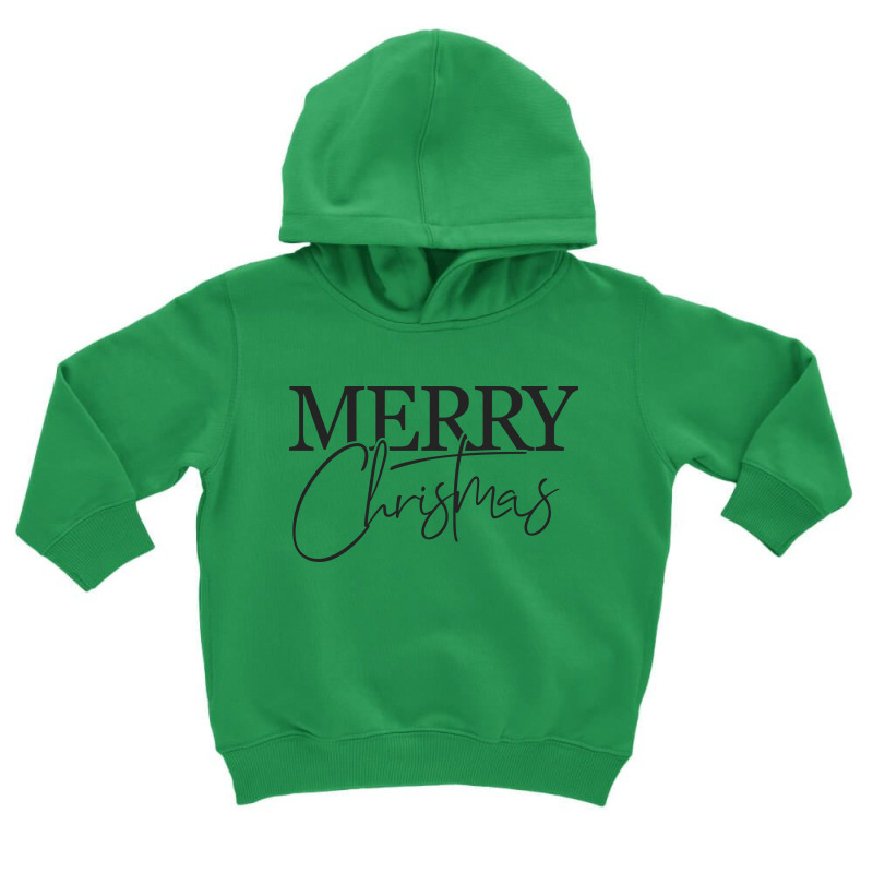 Merry Christmas Toddler Hoodie by Chiks | Artistshot