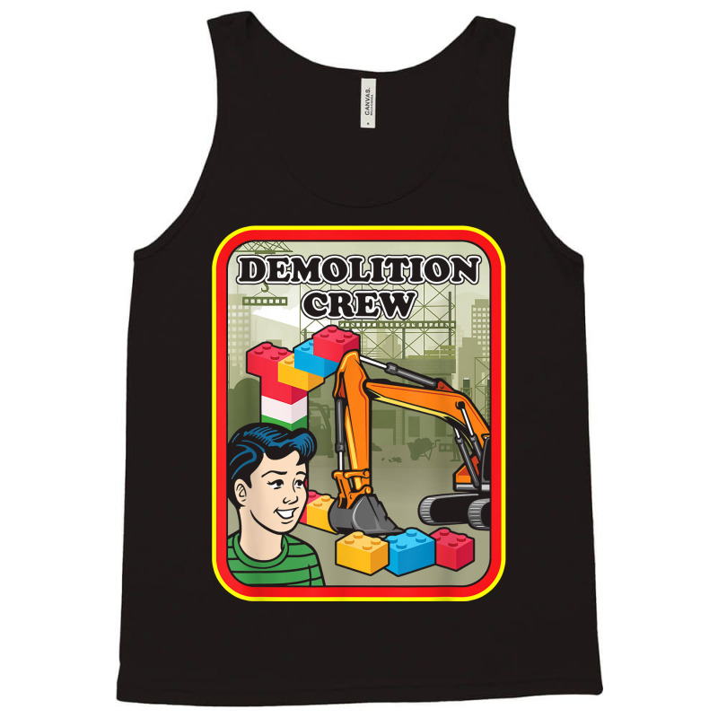 Demolition Crew Engineer Master Builder Building Blocks T Shirt Tank Top | Artistshot