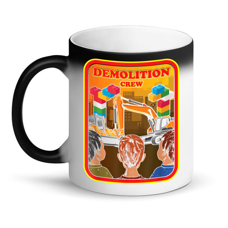 Demolition Crew Master Builder Engineer Building Blocks T Shirt Magic Mug | Artistshot