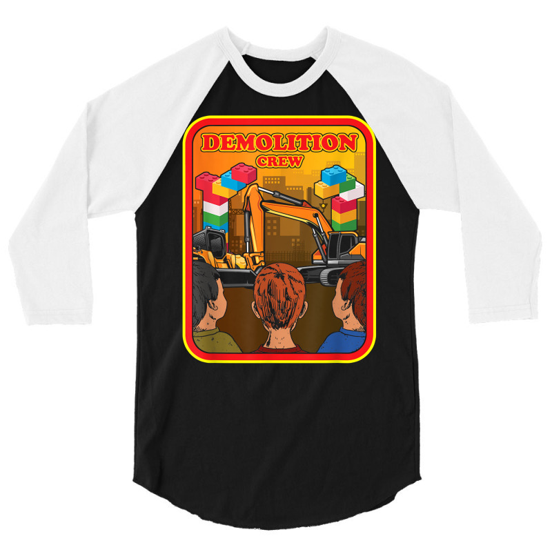 Demolition Crew Master Builder Engineer Building Blocks T Shirt 3/4 Sleeve Shirt | Artistshot