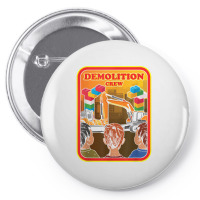 Demolition Crew Master Builder Engineer Building Blocks T Shirt Pin-back Button | Artistshot