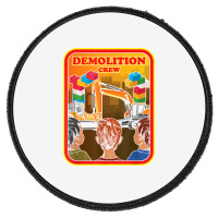 Demolition Crew Master Builder Engineer Building Blocks T Shirt Round Patch | Artistshot