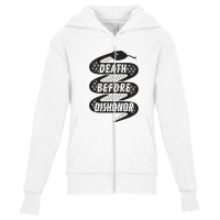 Death Before Dishonor   Marines Youth Zipper Hoodie | Artistshot