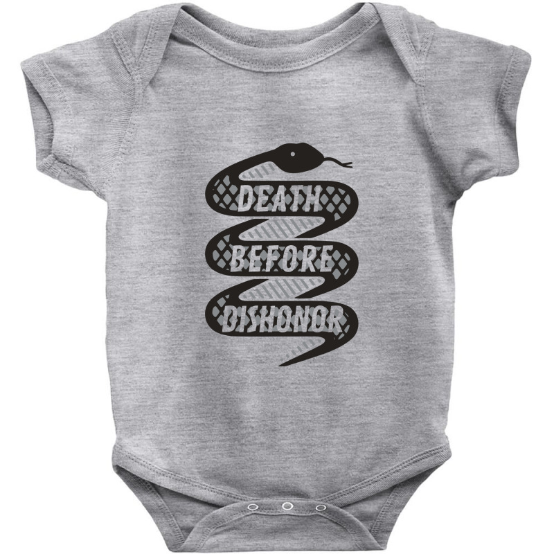 Death Before Dishonor   Marines Baby Bodysuit by ehpproduk | Artistshot