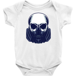 gas mask skull Baby Bodysuit | Artistshot
