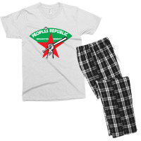 People's Republic Of Burlington Softball Men's T-shirt Pajama Set | Artistshot