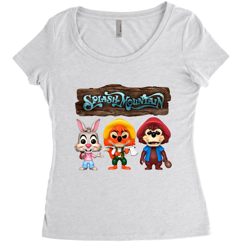 Splash Mountain Action Figure Women's Triblend Scoop T-shirt | Artistshot