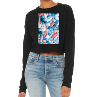 Pattern Of Pills Cropped Sweater | Artistshot