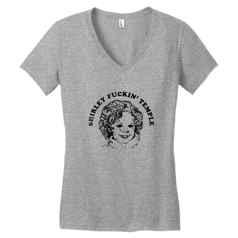 Shirley Fuckin' Temple Women's V-Neck T-Shirt by wardiyatre | Artistshot