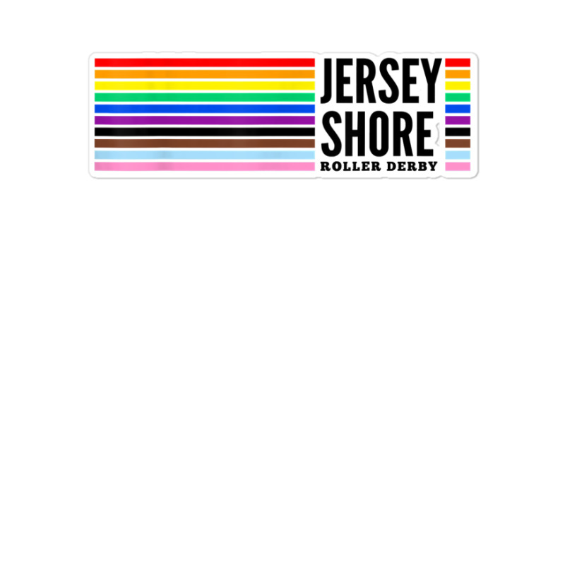 Jersey Shore Roller Derby Pride T Shirt Sticker | Artistshot