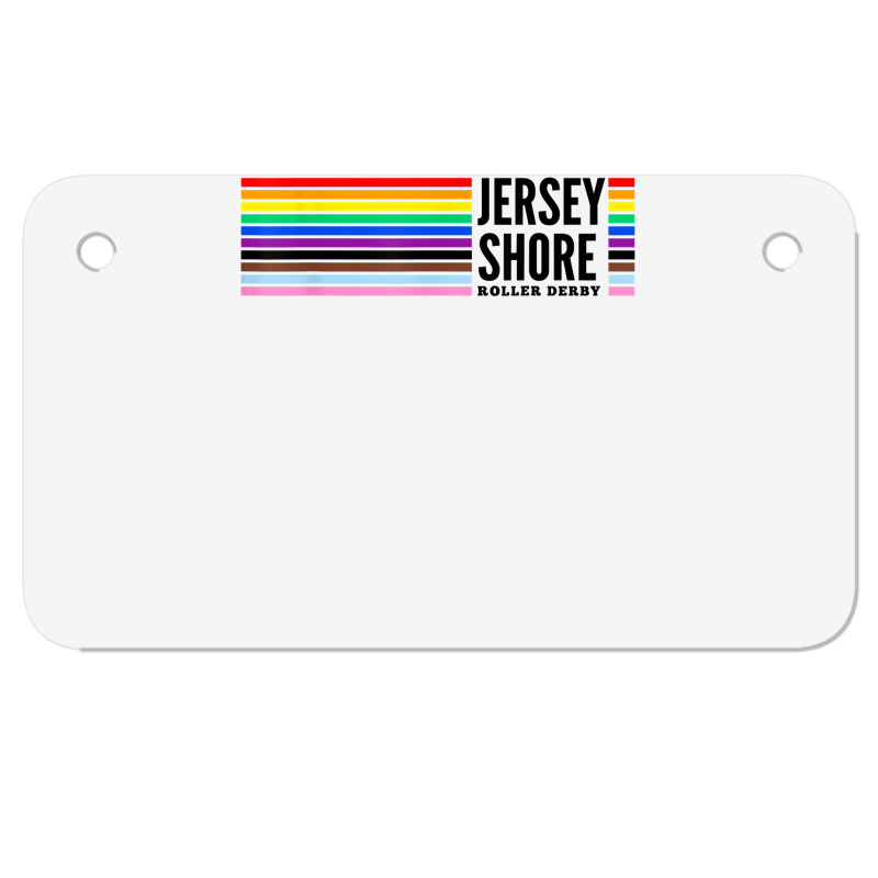 Jersey Shore Roller Derby Pride T Shirt Motorcycle License Plate | Artistshot