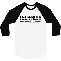 Tech Noir 3/4 Sleeve Shirt | Artistshot