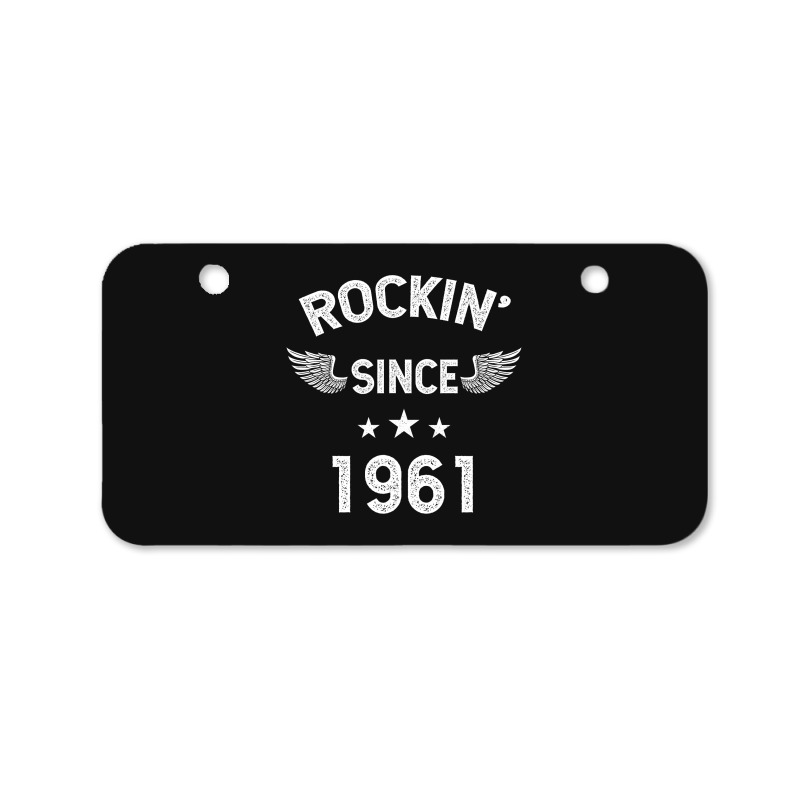 Gift For 59 Year Old: Classic Rock 1961 59th Birthday Bicycle License Plate | Artistshot