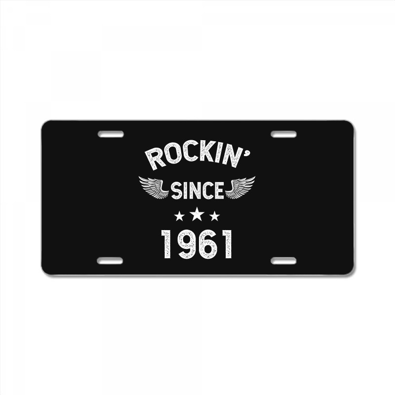 Gift For 59 Year Old: Classic Rock 1961 59th Birthday License Plate | Artistshot