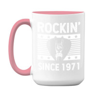 Gift For 49 Year Old: Classic Rock 1971 49th Birthday 15 Oz Coffee Mug | Artistshot