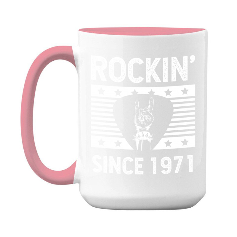 Gift For 49 Year Old: Classic Rock 1971 49th Birthday 15 Oz Coffee Mug | Artistshot