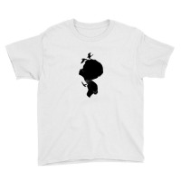 Black Woman With Black Bird Youth Tee | Artistshot