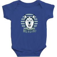 Siberian Husky Dog Nerd Dogs Owner Gift Baby Bodysuit | Artistshot