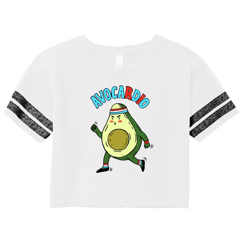 Avocado Running Sport Scorecard Crop Tee | Artistshot