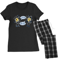 Atom Proton Electron Positive Word Game Women's Pajamas Set | Artistshot