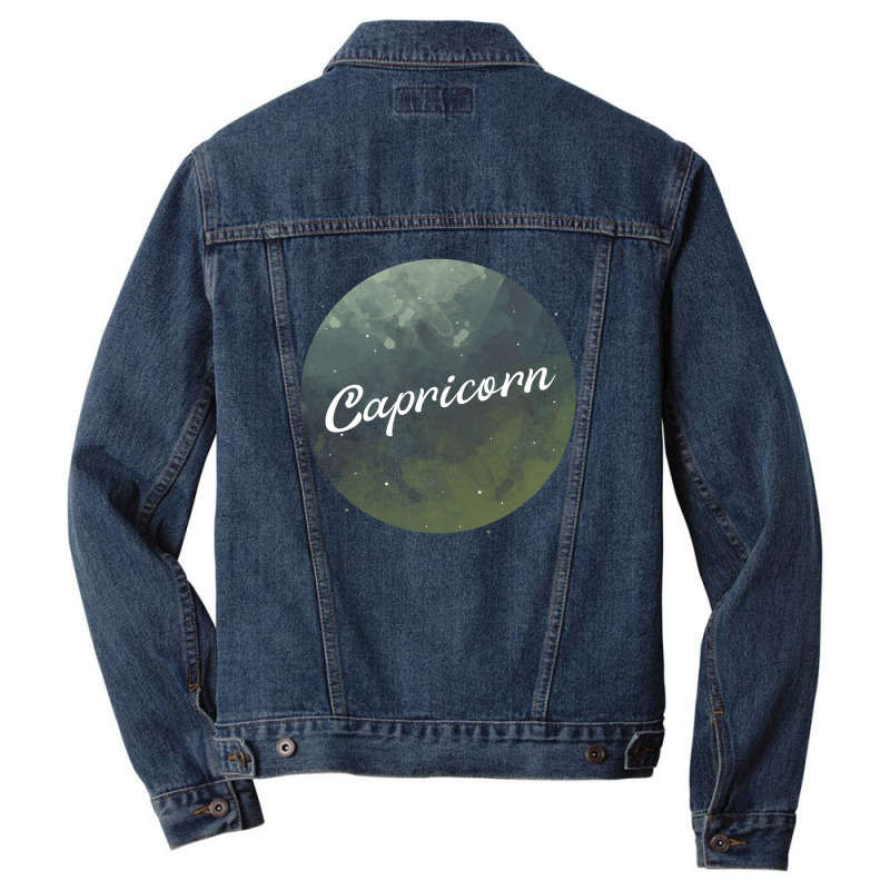 Capricorn Watercolor Men Denim Jacket | Artistshot