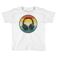 Music Lover Producer Dj Vintage Retro Headphones Premium T Shirt Toddler T-shirt | Artistshot