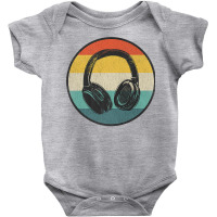 Music Lover Producer Dj Vintage Retro Headphones Premium T Shirt Baby Bodysuit | Artistshot