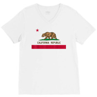 California Republic Flag Patriotic State Travel Usa T Shirt V-neck Tee | Artistshot