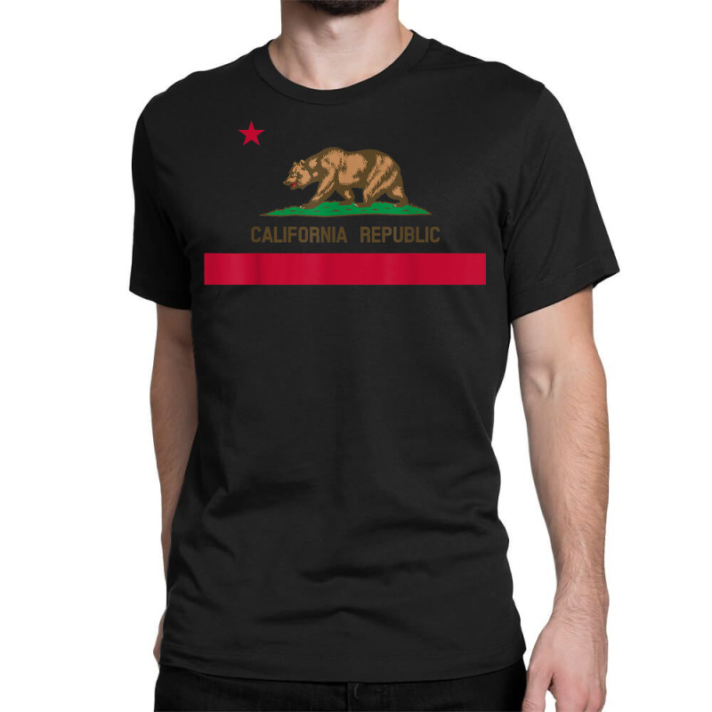 California Republic Flag Patriotic State Travel Usa T Shirt Classic T-shirt by ebertfran1985 | Artistshot