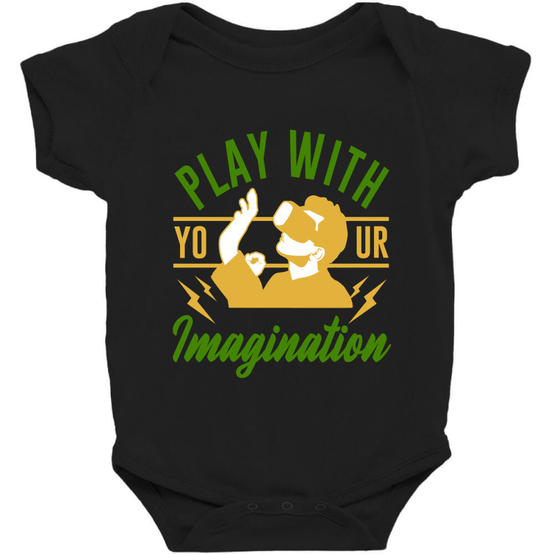 Play With Your Imagination Baby Bodysuit by Qudkin | Artistshot