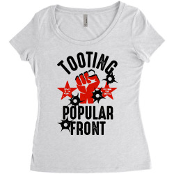 popular front Women's Triblend Scoop T-shirt | Artistshot