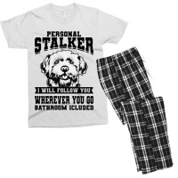 Personal Stalker Maltese Dog Men's T-shirt Pajama Set | Artistshot