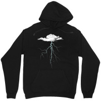 Lightning T Shirt Thunder Lightning Bolt Storm Cloud Strikes Unisex Hoodie | Artistshot