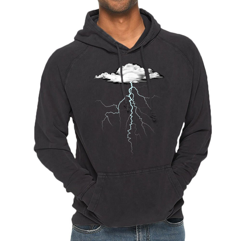 Lightning T Shirt Thunder Lightning Bolt Storm Cloud Strikes Vintage Hoodie by AakritiRosek1997 | Artistshot