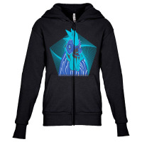 Rooster T  Shirt Screaming Rooster T  Shirt (3) Youth Zipper Hoodie | Artistshot