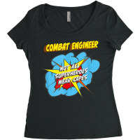 Combat Engineer Funny Superhero Job T Shirt Women's Triblend Scoop T-shirt | Artistshot