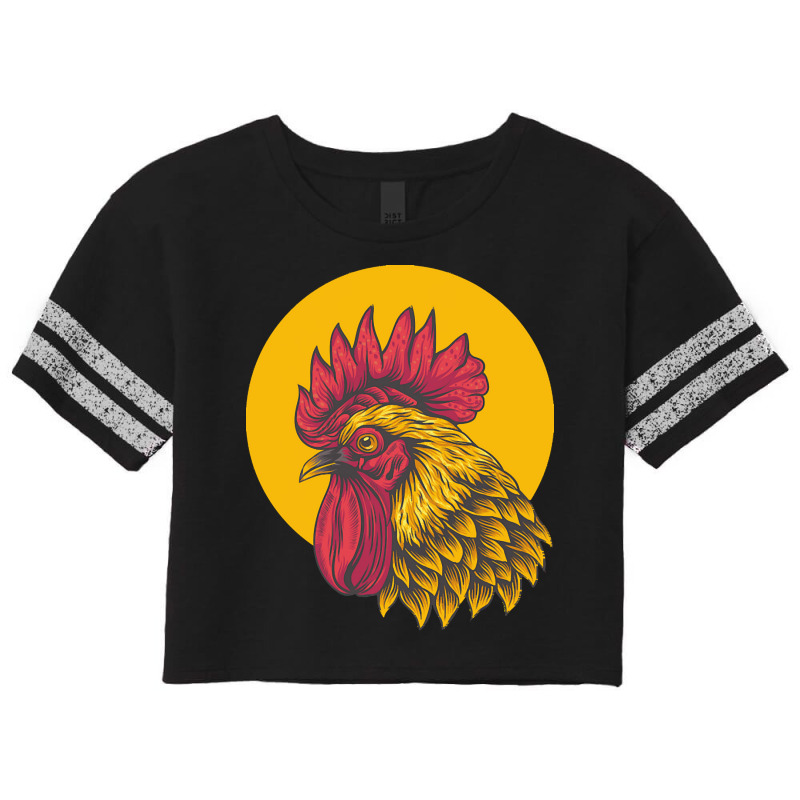 Rooster Yellow Circle T  Shirt Rooster Yellow Circle T  Shirt Scorecard Crop Tee by darrengorczany780 | Artistshot