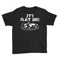 Earth Is Flat Funny World Theory Map T Shirt Youth Tee | Artistshot