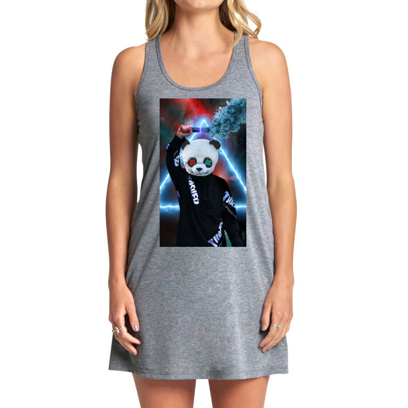 Panda Masked Man Tank Dress | Artistshot