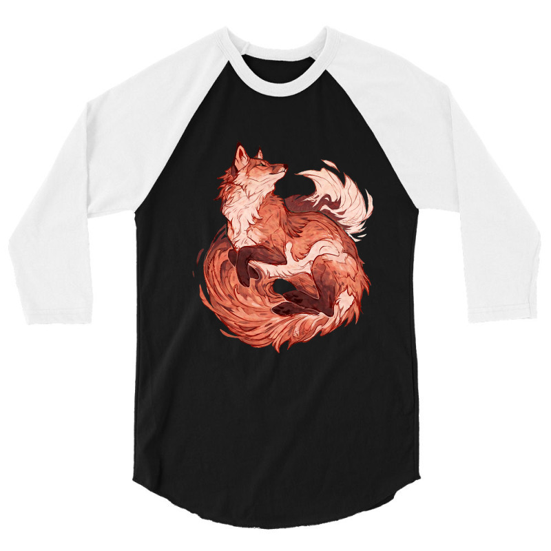 Red Fox 2018 Redraw 3/4 Sleeve Shirt by anneevans358 | Artistshot