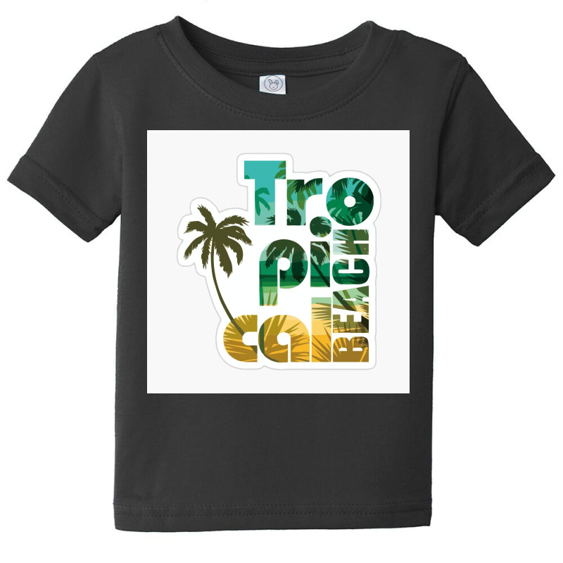 Tropical Beach Baby Tee by john6 | Artistshot