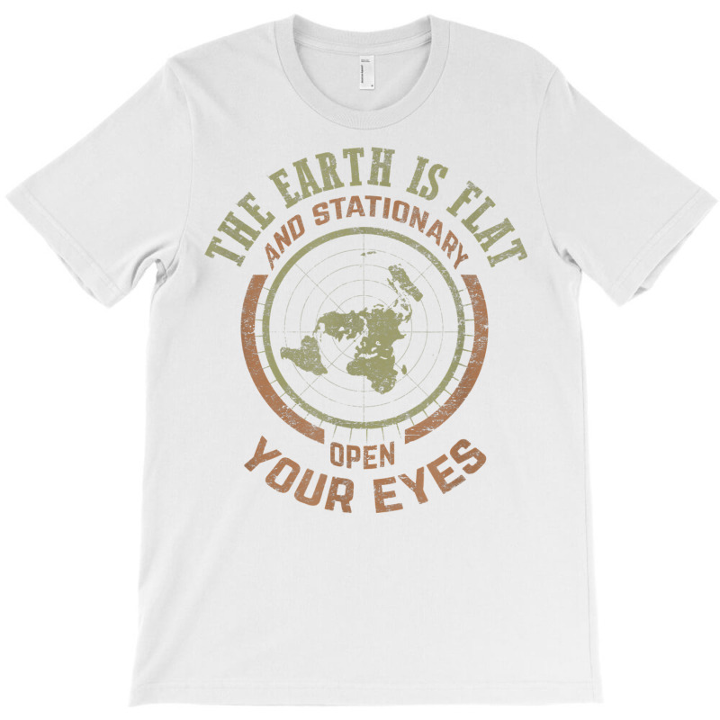 Flat Earth & Stationery Vintage Conspiracy T Shirt T-Shirt by darelychilcoat1989 | Artistshot