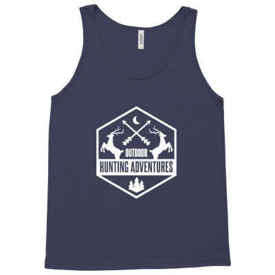 Hunting Gift Hunter Saying Outdor White Tank Top Designed By Blackstone