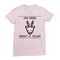 Deer Head Ladies Fitted T-shirt | Artistshot