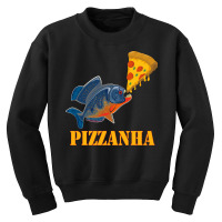 Piranhas Eating Italian Pizza Sticker Youth Sweatshirt | Artistshot