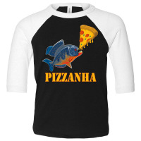 Piranhas Eating Italian Pizza Sticker Toddler 3/4 Sleeve Tee | Artistshot