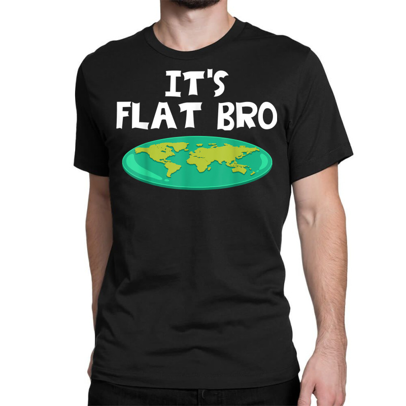 Earth Is Flat Funny World Theory Map T Shirt Classic T-shirt | Artistshot