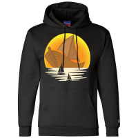 Sailing T  Shirt Sailor Sea Sunset Sail Boat Skipper Sailing T  Shirt Champion Hoodie | Artistshot